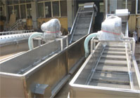 Chicken feet netbelts blanching machine